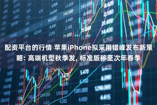 配资平台的行情 苹果iPhone拟采用错峰发布新策略: 高端机型秋季发, 标准版移至次年春季